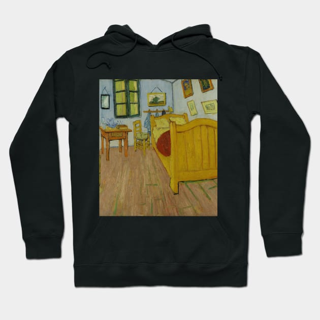 Bedroom in Arles (1888) Vincent van Gogh Hoodie by Comrade Jammy